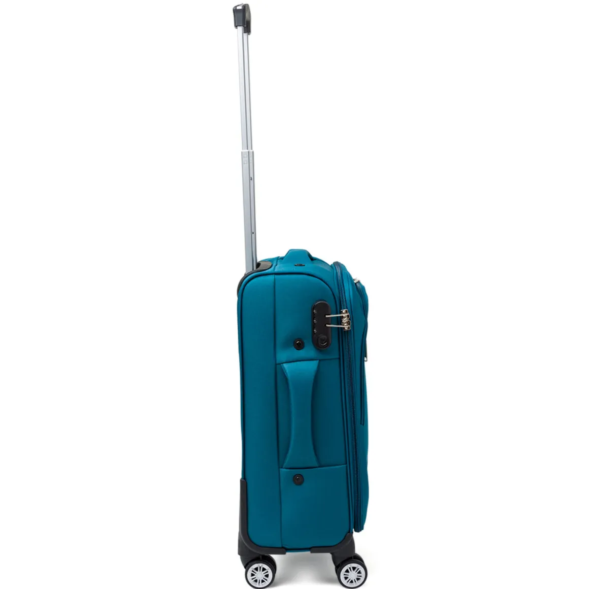 Trolley piccolo blu ottanio in tessuto Govago