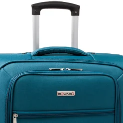Trolley piccolo blu ottanio in tessuto Govago