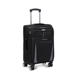 Trolley piccolo nero in tessuto Govago