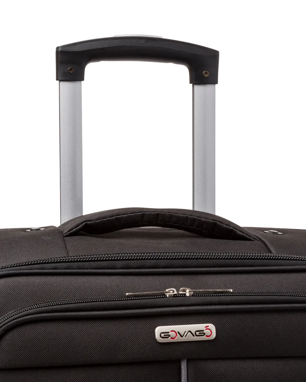 Trolley piccolo nero in tessuto Govago