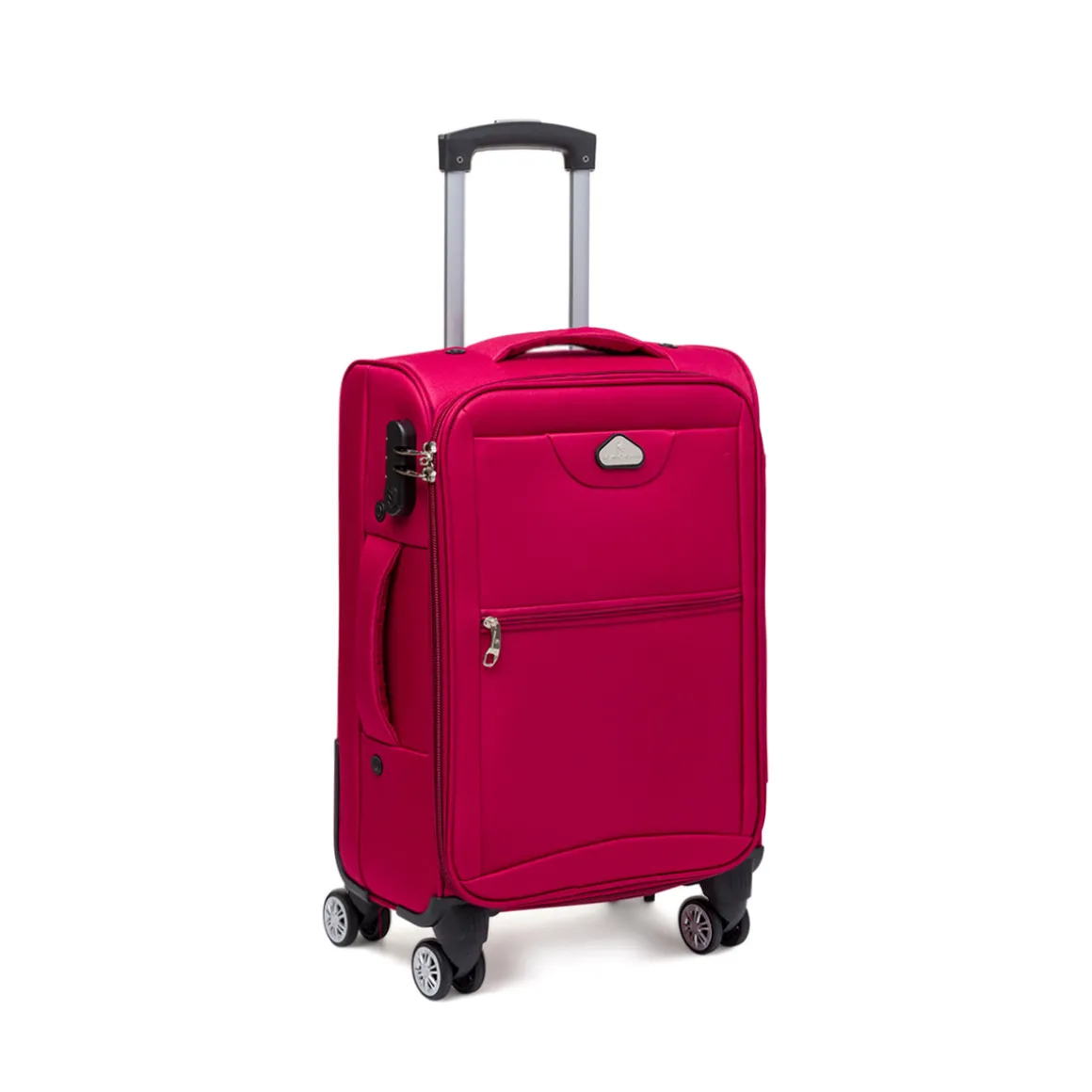 Trolley piccolo rosso in tessuto Valigie Romeo Gigli
