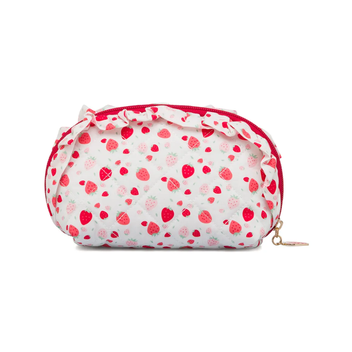 Trousse bianca da Donna con stampa fragola Camomilla Milano