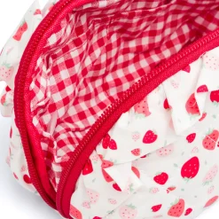 Trousse bianca da Donna con stampa fragola Camomilla Milano