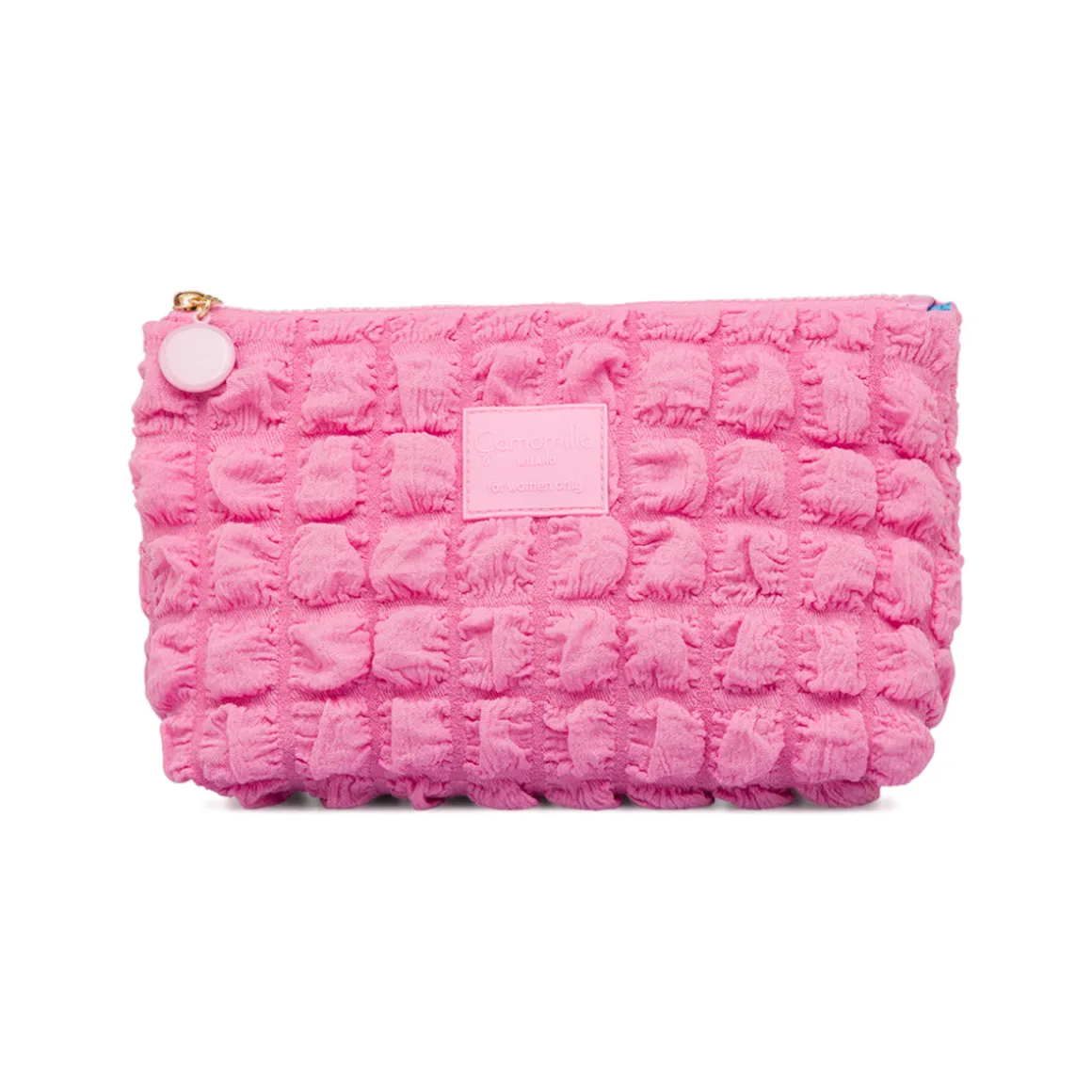 Trousse porta oggetti rosa da donna con logo Camomilla Milano