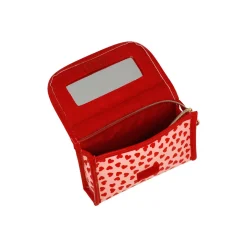 Trousse Rosa Cuori da Donna con specchio Camomilla Milano