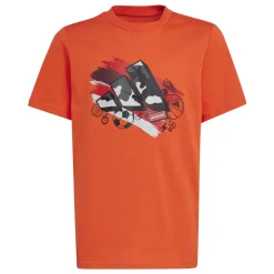 T-shirt bambino arancione Training Graphic Junior adidas