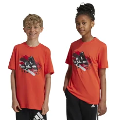 T-shirt bambino arancione Training Graphic Junior adidas