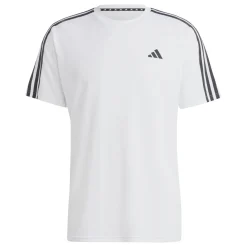 T-shirt bianca da allenamento uomo Train Essentials 3-Stripes adidas