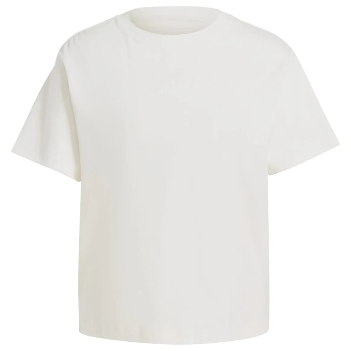 T-shirt bianca da donna con logo a contrasto sul retro adidas