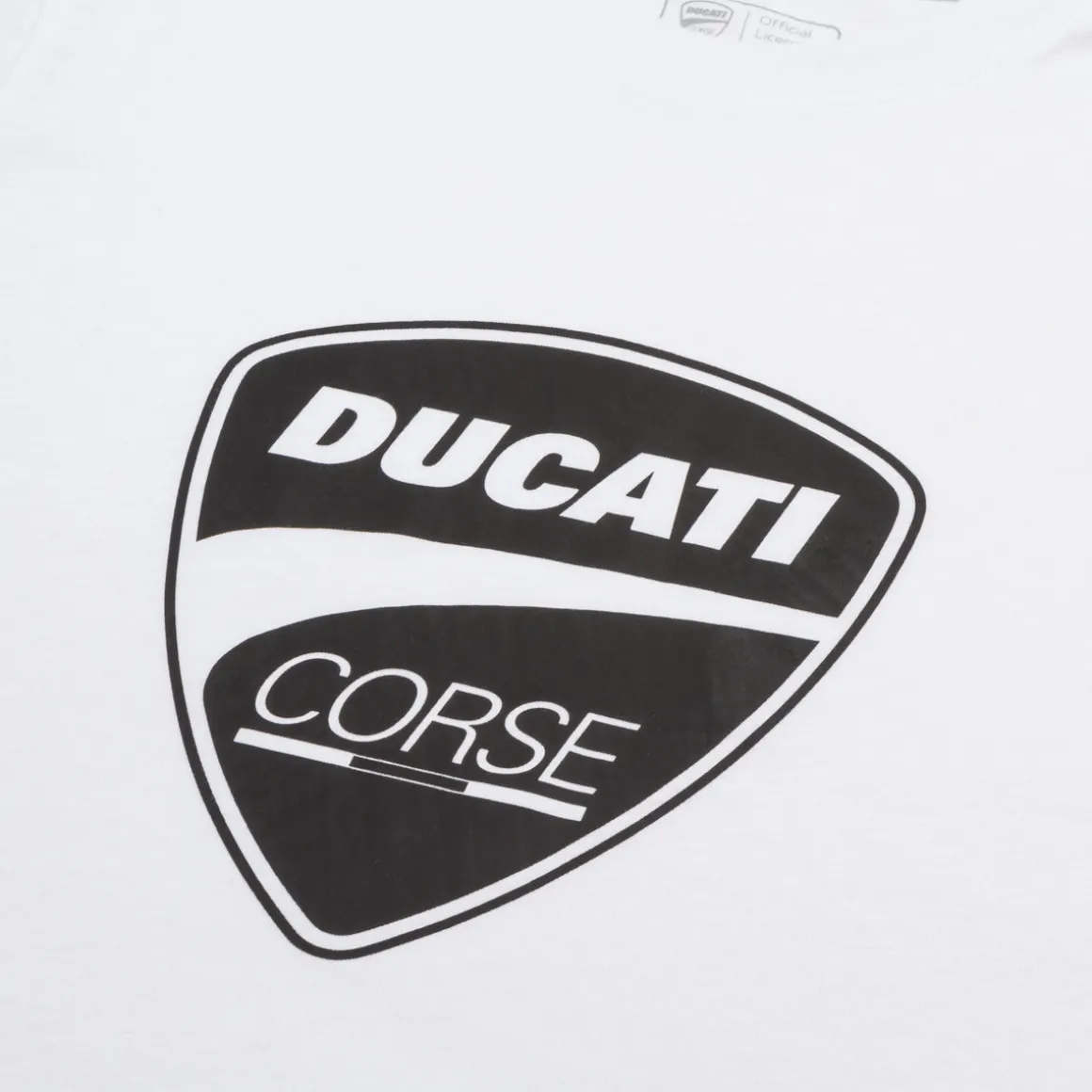 T-shirt bianca da ragazzo Ducati Corse