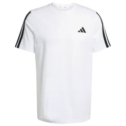 T-shirt bianca da Uomo adidas con bande laterali M 3S SJ T