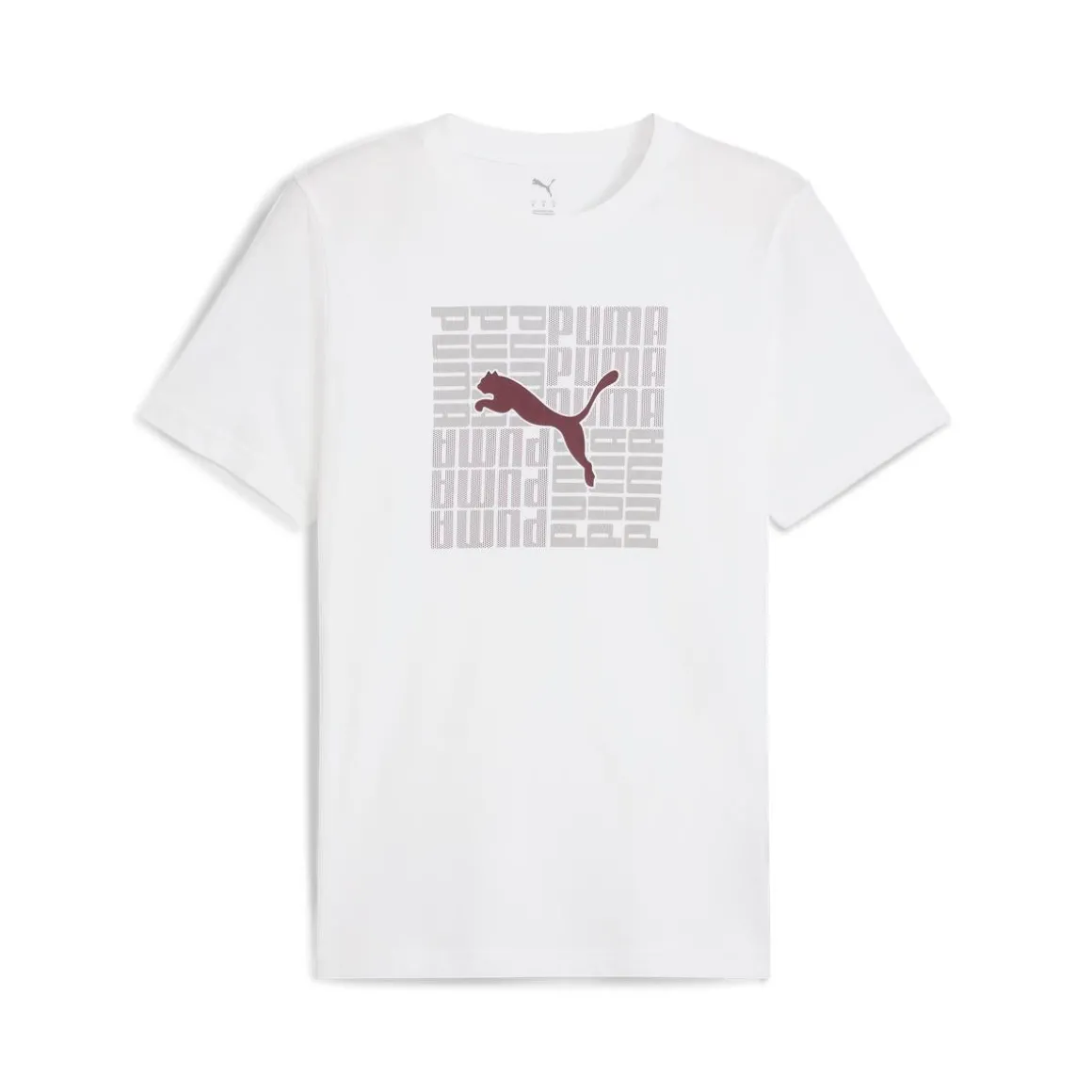 T-shirt bianca da Uomo con logo GRAPHIC Box Tee Puma