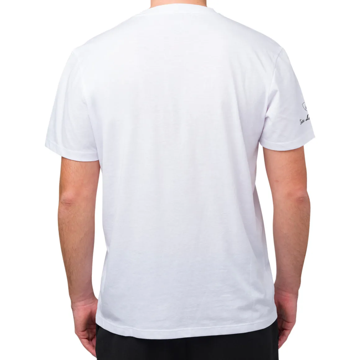 T-shirt bianca da uomo con logo Tonino Lamborghini