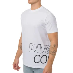 T-shirt bianca da Uomo con mega stampa Ducati Corse