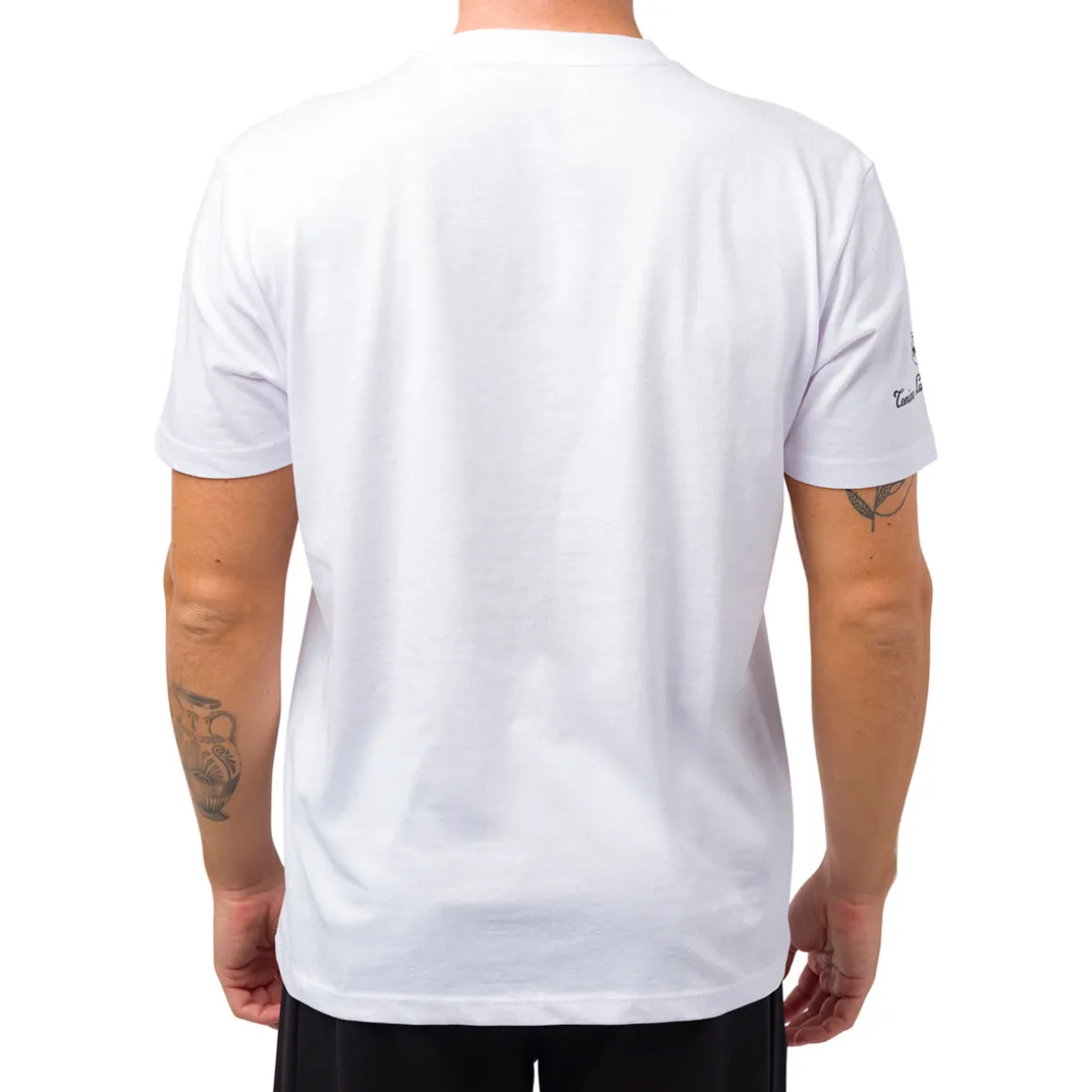 T-shirt bianca da uomo con logo Tonino Lamborghini