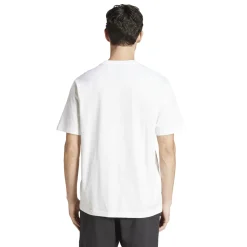 T-shirt bianca da Uomo in cotone con logo adidas