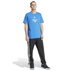 T-shirt blu da uomo adidas UEFA Euro 2024 Italy