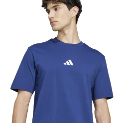 T-shirt blu da Uomo con logo adidas M SL SJ T