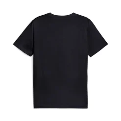 T-shirt blu da Uomo con logo frontale giallo Puma ESS No. 1