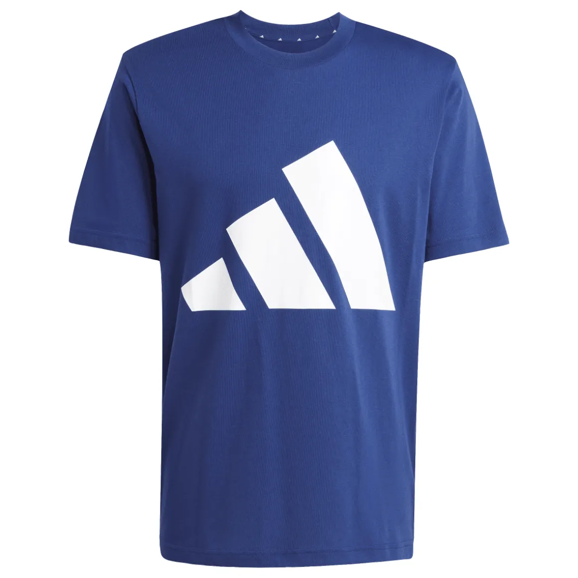 T-Shirt blu da Uomo con logo frontale stampato adidas