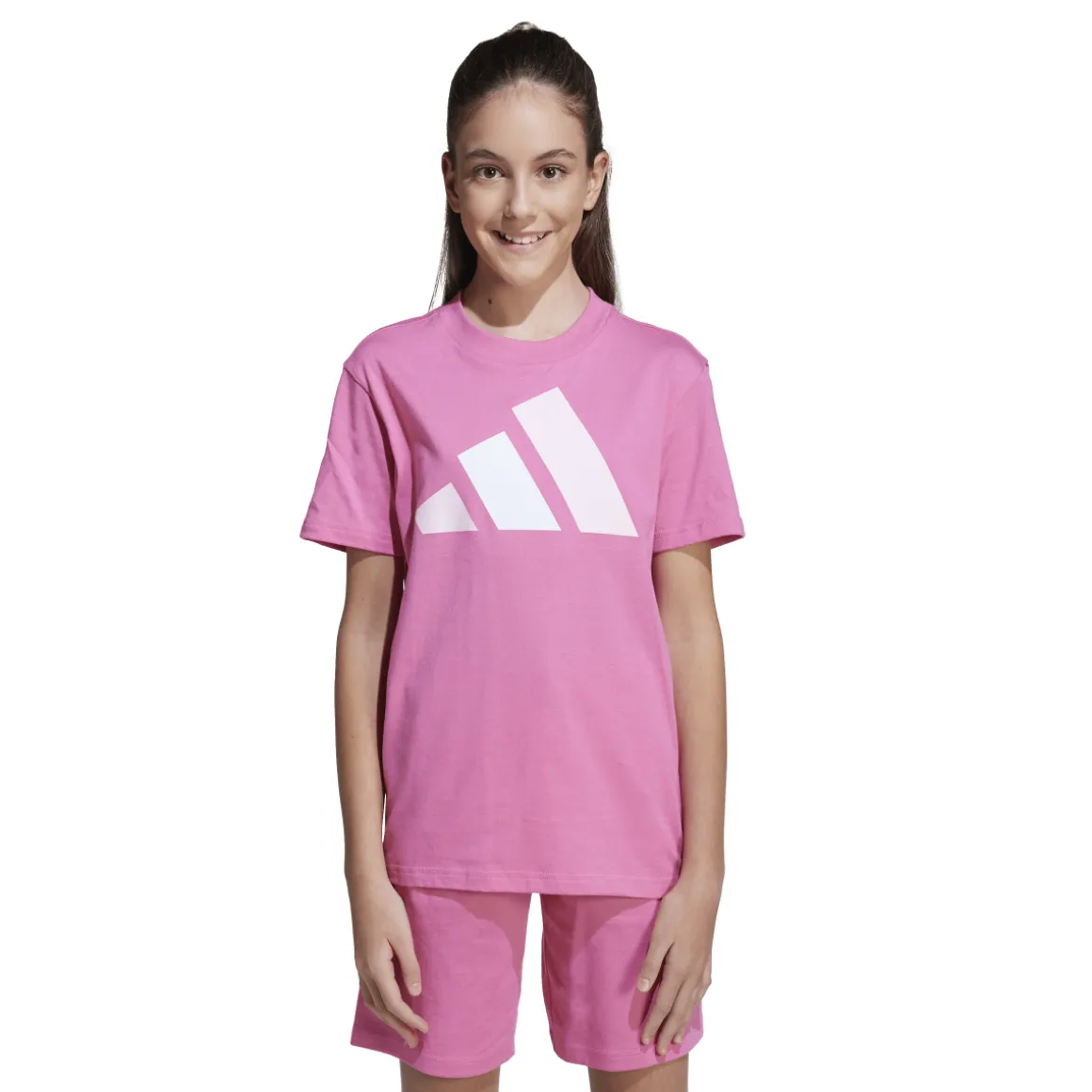 T-shirt da Bambina Rosa con Logo adidas J BL TEE 160
