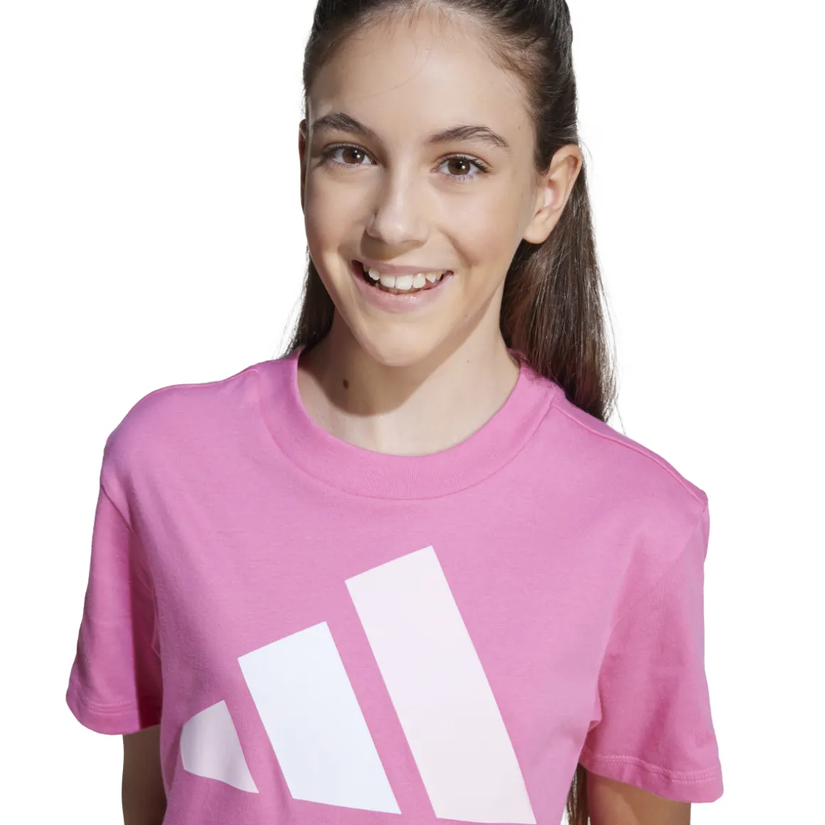 T-shirt da Bambina Rosa con Logo adidas J BL TEE 160
