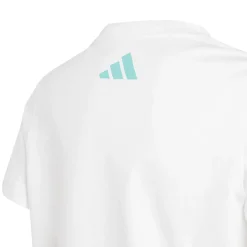 T-shirt da Bambino bianca con logo adidas x Mercedes-AMG Petronas F1 Team