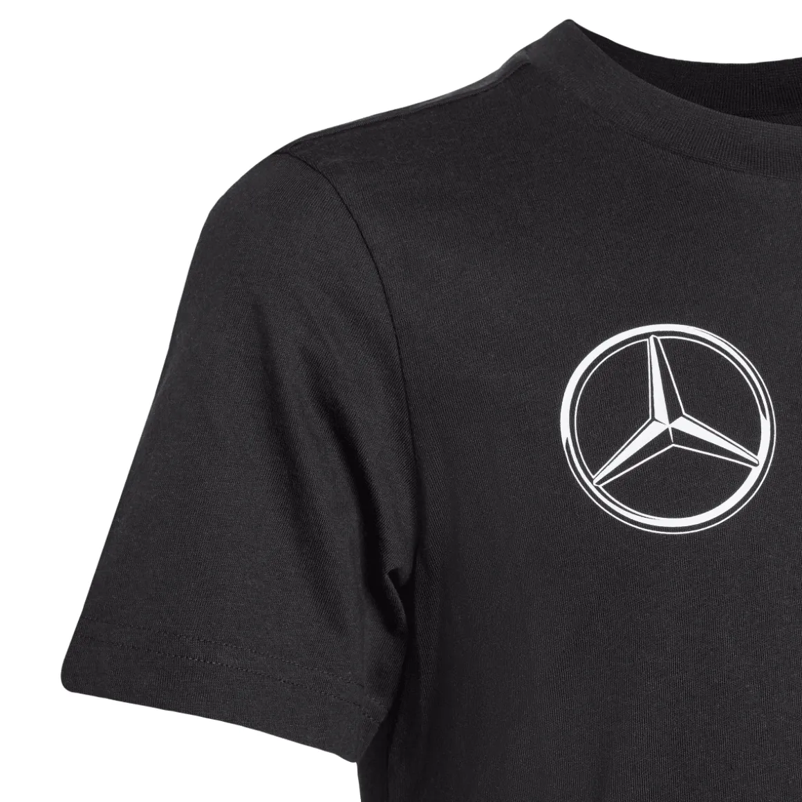 T-shirt da Bambino nera con logo adidas x Mercedes-AMG Petronas F1 Team