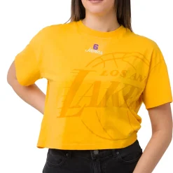 T-shirt da Donna Giallo ocra con stampa LA Lakers NBA