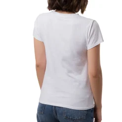 T-shirt da donna in cotone con stampa con fiori e glitter Swish Jeans