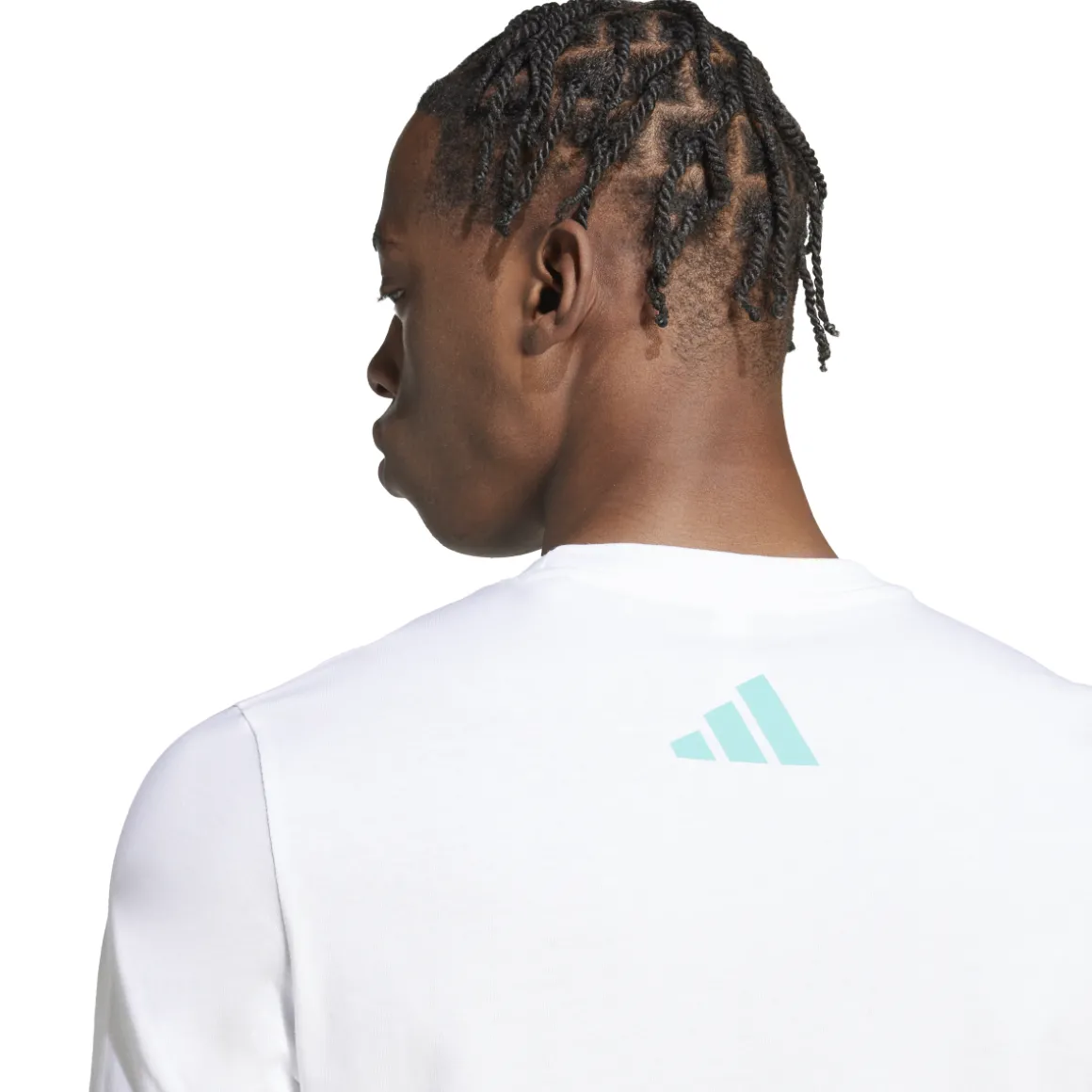 T-shirt da Uomo bianca con logo adidas x Mercedes-AMG Petronas F1 Team