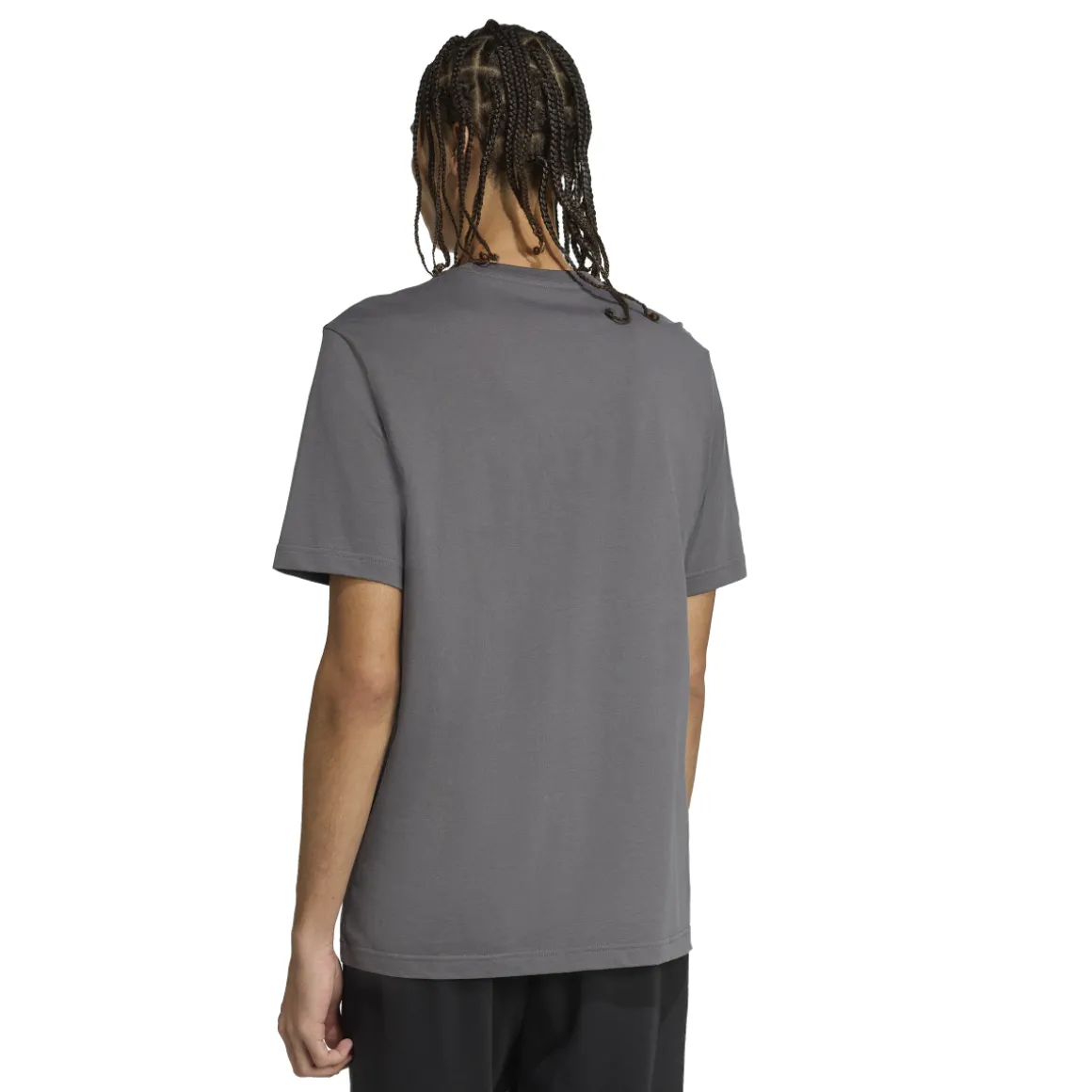 T-shirt grigia da Uomo con logo adidas