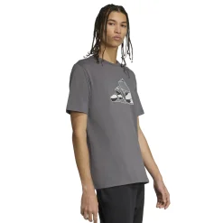 T-shirt grigia da Uomo con logo adidas