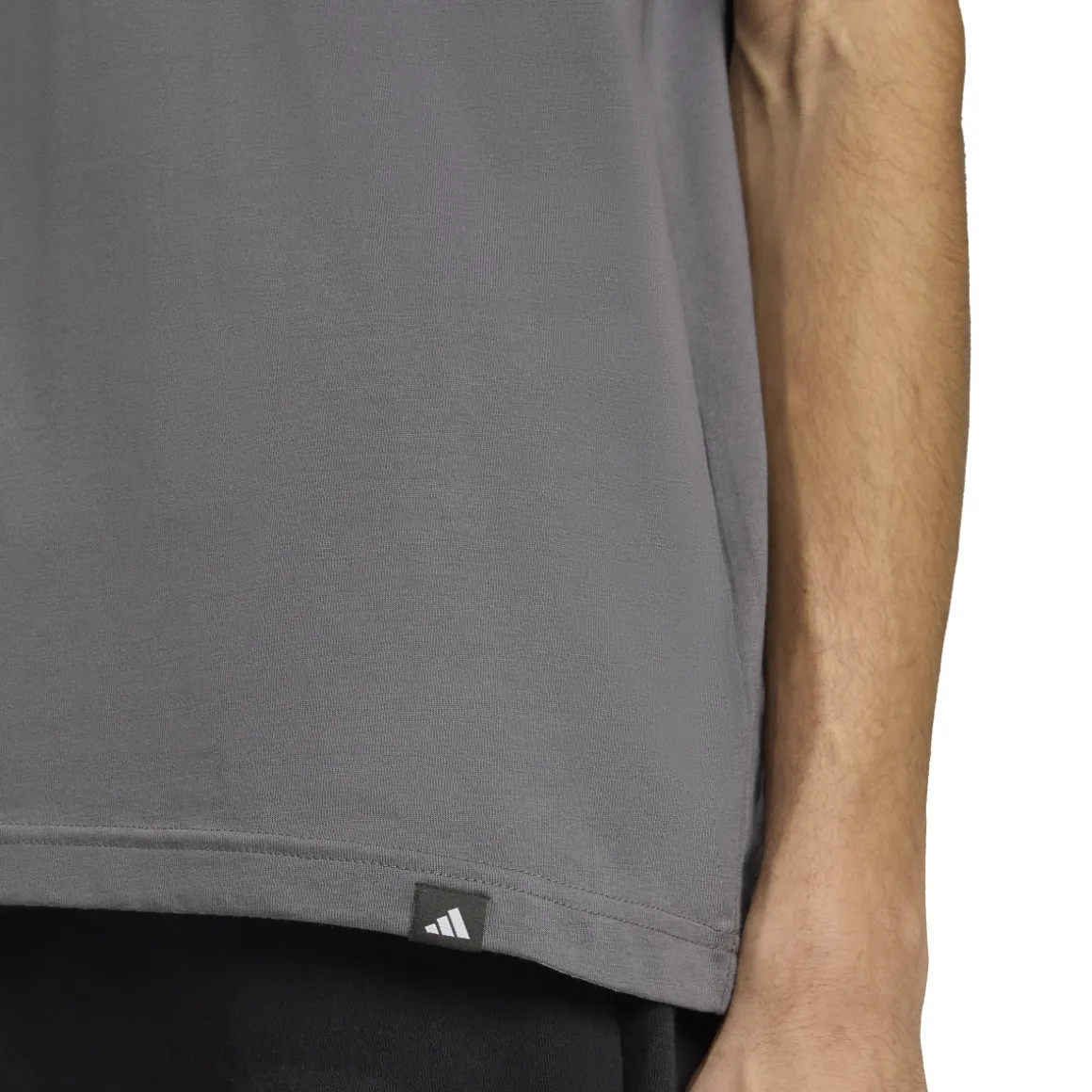 T-shirt grigia da Uomo con logo adidas