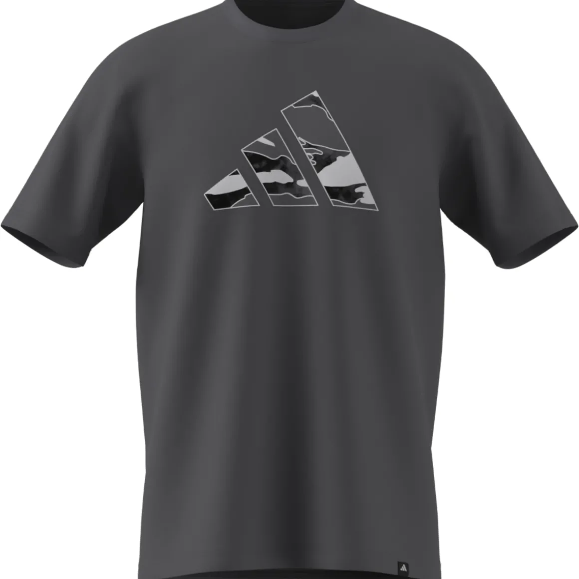 T-shirt grigia da Uomo con logo adidas