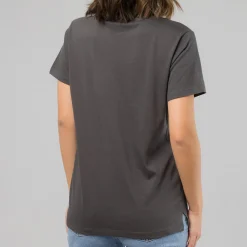 T-shirt grigio scuro da Donna con stampa Kuromi