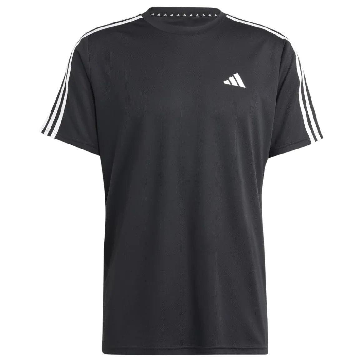 T-shirt nera da allenamento uomo Train Essentials 3-Stripes adidas