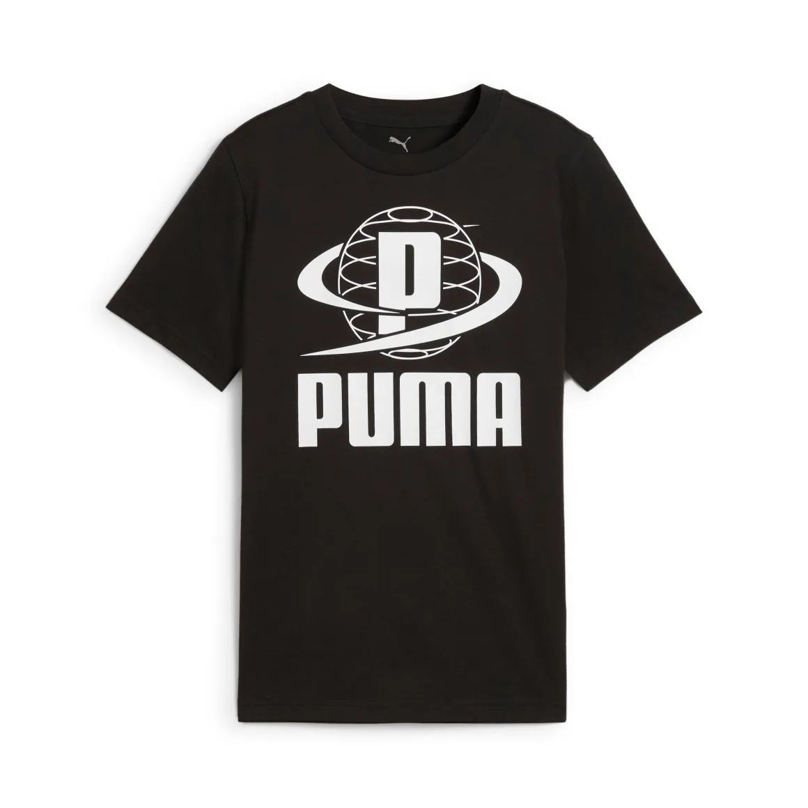 T-shirt nera da Bambino con logo GRAPHICS Tee Puma