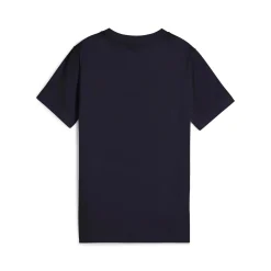 T-shirt Nera da bambino con stampa frontale GRAPHICS Puma