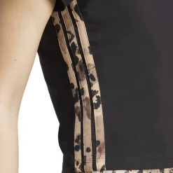 T-shirt nera da Donna con dettagli stampa adidas W AOP TEE