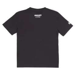 T-shirt nera da Ragazzo con stampa frontale Ducati Corse