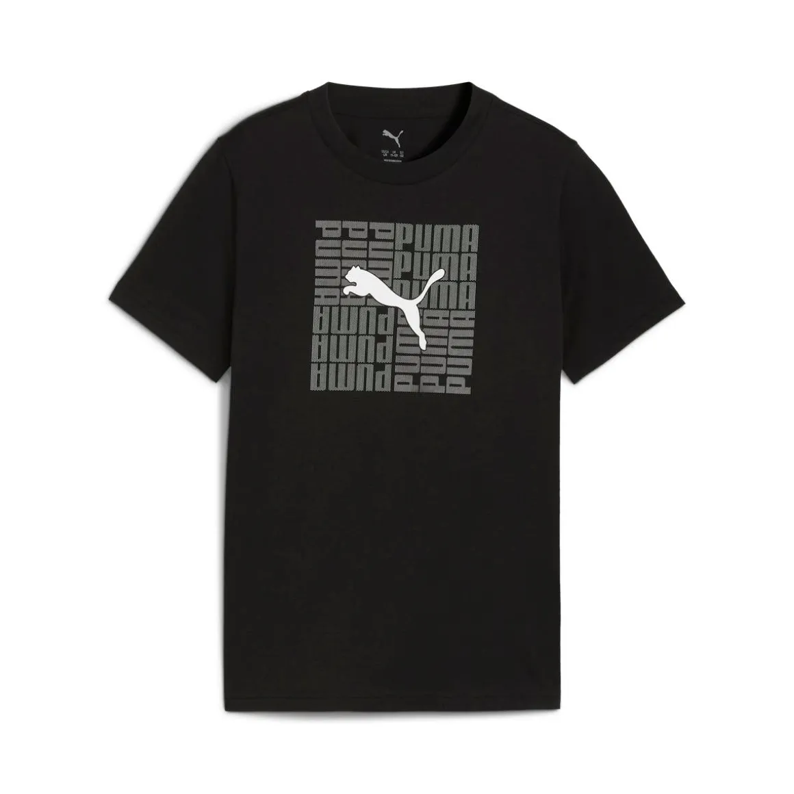 T-shirt nera da Ragazzo con logo Box Tee B Puma
