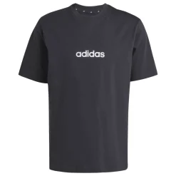 T-shirt nera da Uomo adidas M LIN SJ T