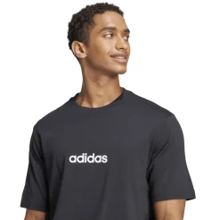 T-shirt nera da Uomo adidas M LIN SJ T