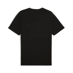 T-shirt nera da Uomo con logo frontale ESS No. 1 Puma