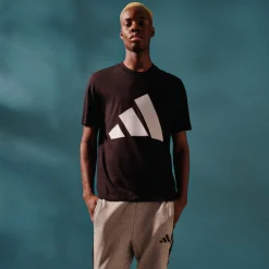 T-shirt nera da Uomo con logo adidas M BL SJ T