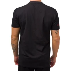 T-shirt nera da uomo con logo Tonino Lamborghini