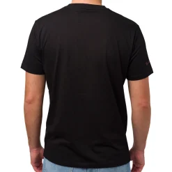 T-shirt nera da uomo con logo Tonino Lamborghini