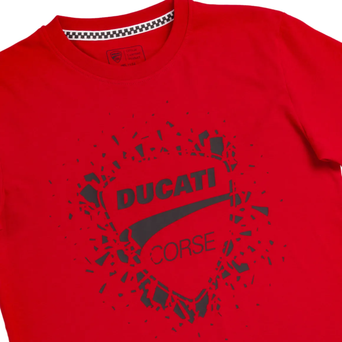 T-shirt rossa da Ragazzo in cotone con stampa Ducati Corse