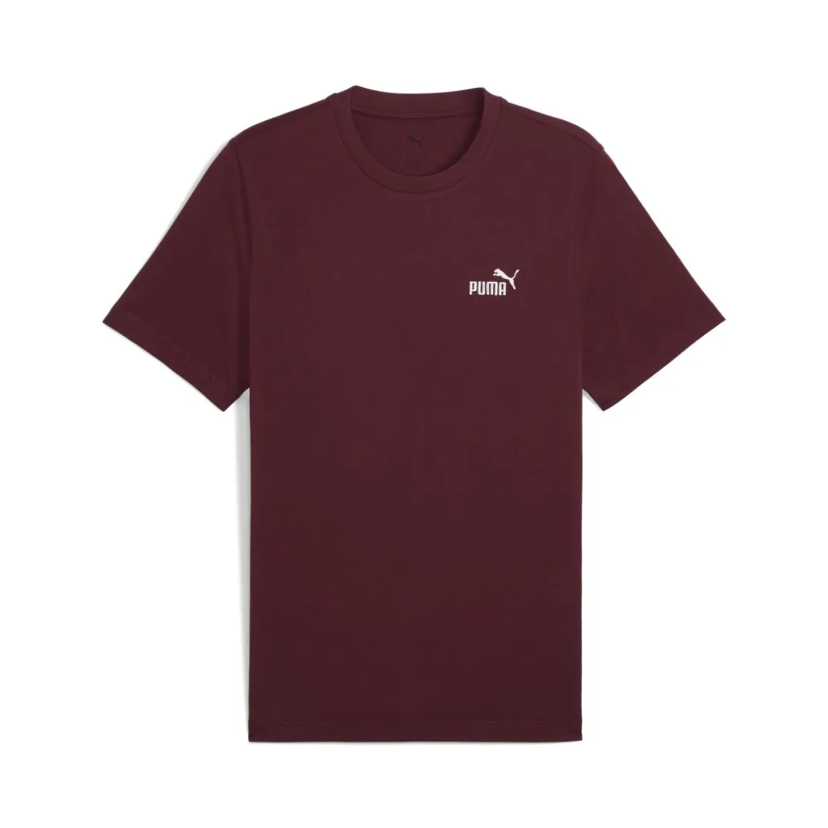 T-shirt rossa da Uomo con logo minimal ESS Small No. 1 Puma